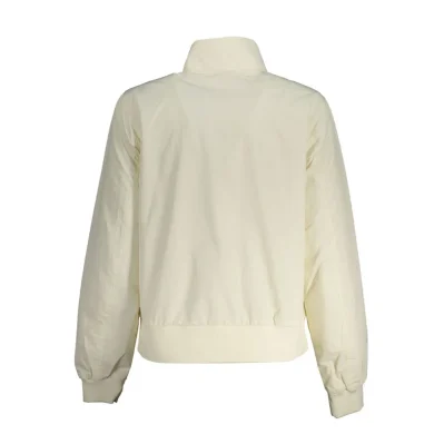 White Polyester Women Jacket