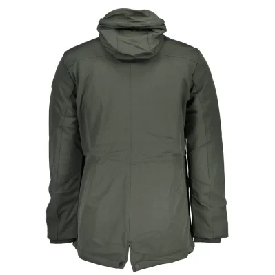 Green Polyester Men Jacket