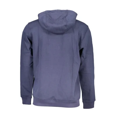 Blue Cotton Men Sweater