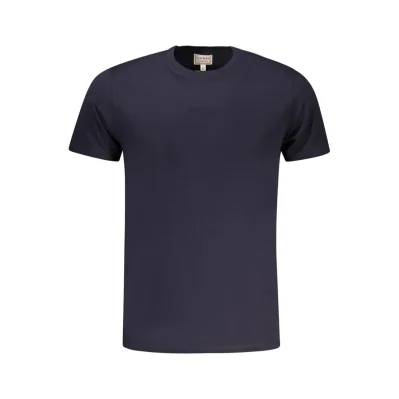 Blue Cotton Men's T-Shirt
