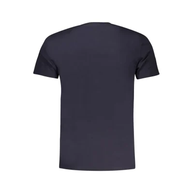Blue Cotton Men's T-Shirt