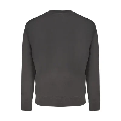 Black Cotton Men Sweater