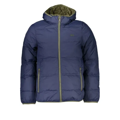 Blue Polyamide Men Jacket