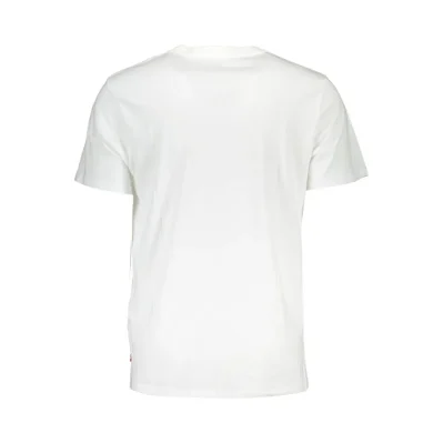 White Cotton Men T-Shirt