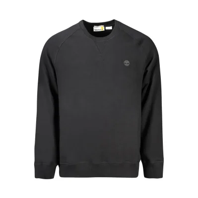 Black Cotton Men Sweater