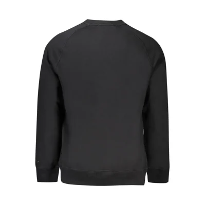 Black Cotton Men Sweater