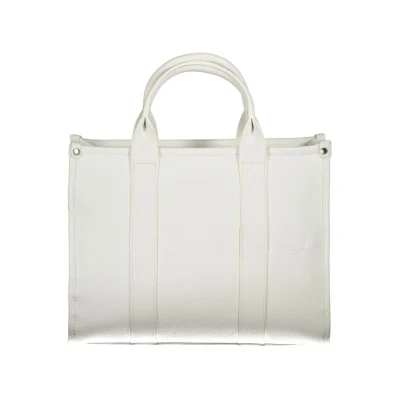 White Polyurethane Women Handbag
