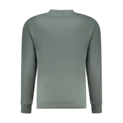 Green Cotton Men Sweater