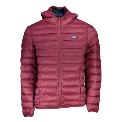 Red Polyamide Men Jacket