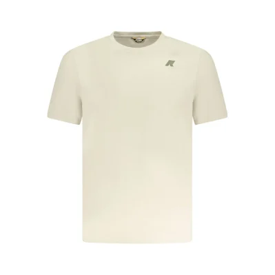 Beige Cotton Men T-Shirt