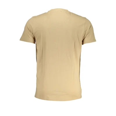 Beige Cotton Men's T-Shirt