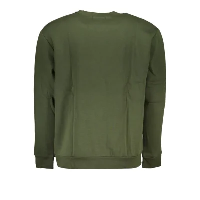 Green Cotton Men Sweater