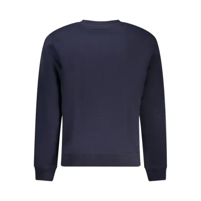 Blue Cotton Men Sweater