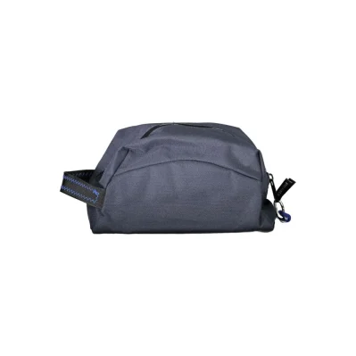 Blue Polyester Men Beauty Case