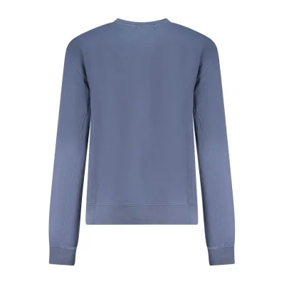 Blue Cotton Women Sweater
