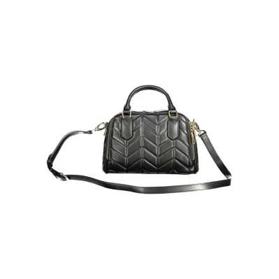 Black Polyethylene Women Handbag
