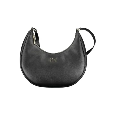 Black Recycled Polyester Women Handbag