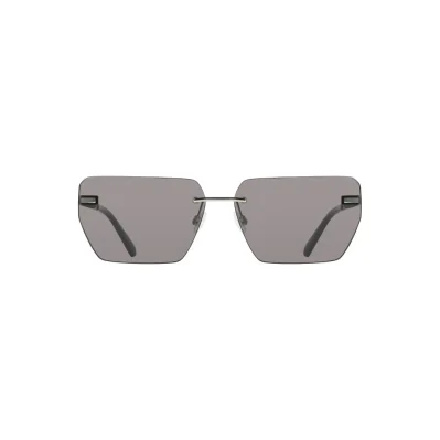 Gray Metal Men Sunglasses