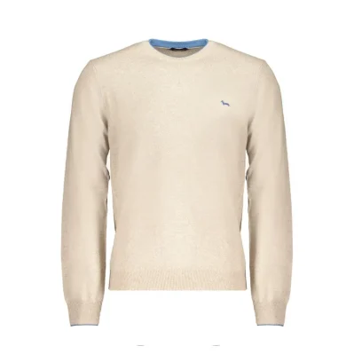 Beige Wool Men's Sweater