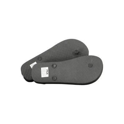 Black Polyurethane Women Slipper