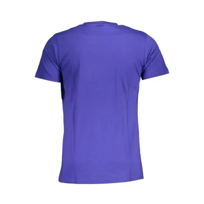 Blue Cotton Men's T-Shirt