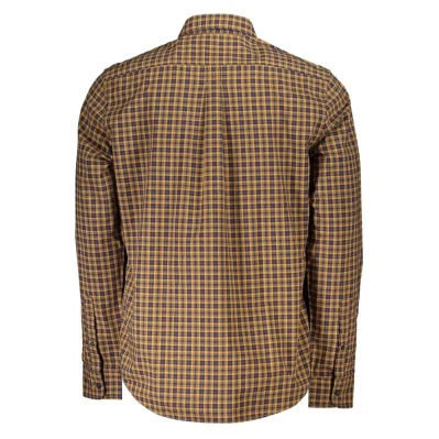 Yellow Cotton Men Shirt
