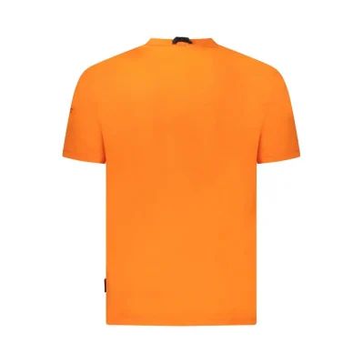 Orange Cotton Men T-Shirt
