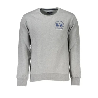 Gray Cotton Men Sweatshirt