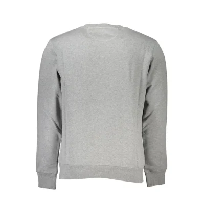Gray Cotton Men Sweatshirt