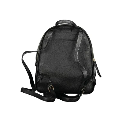 Nero Polyurethane Women Backpack