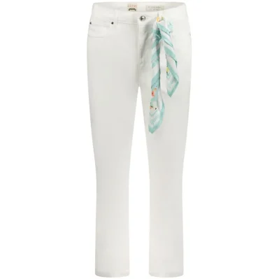 White Cotton Women Skinny Jean