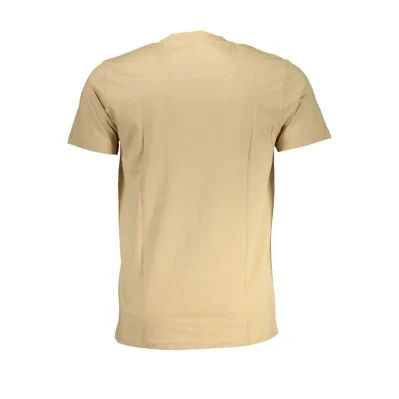 Beige Cotton Men T-Shirt