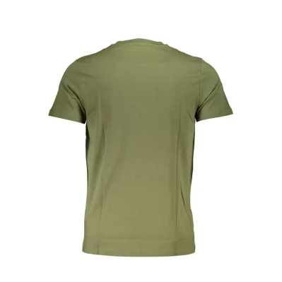 Green Cotton Men T-Shirt