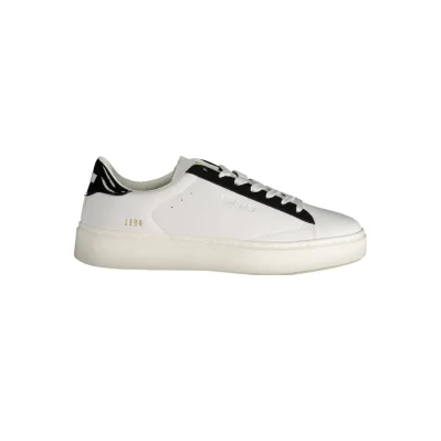 White Polyester Women Sneaker
