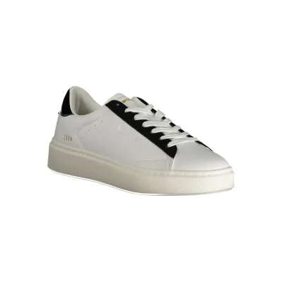 White Polyester Women Sneaker