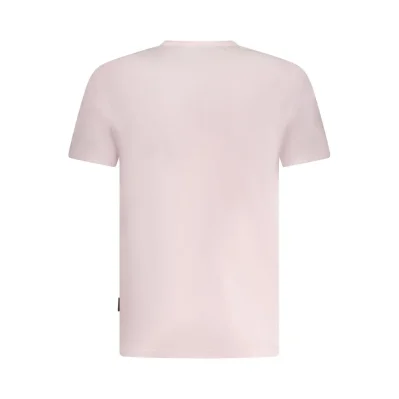 Pink Cotton Men T-Shirt
