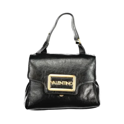 Black Polyethylene Women Handbag