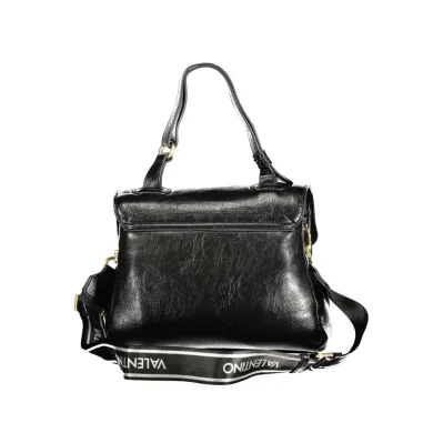 Black Polyethylene Women Handbag