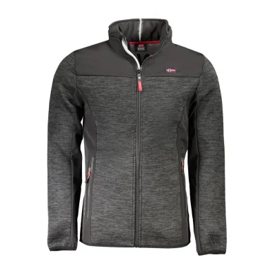 Black Polyester Men's Sports Jacket