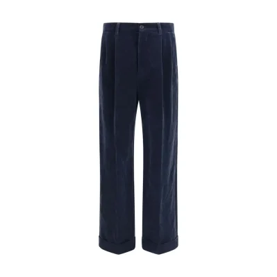 Blue Cotton Pants