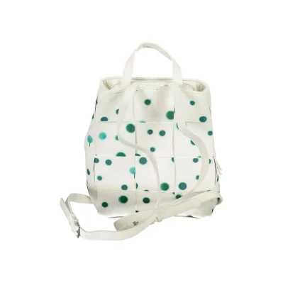 Bianco Polyurethane Women Backpack