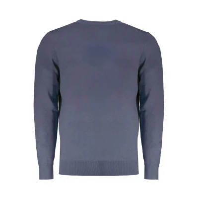 Blue Wool Men Sweater