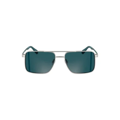 Gray Metal Men Sunglass