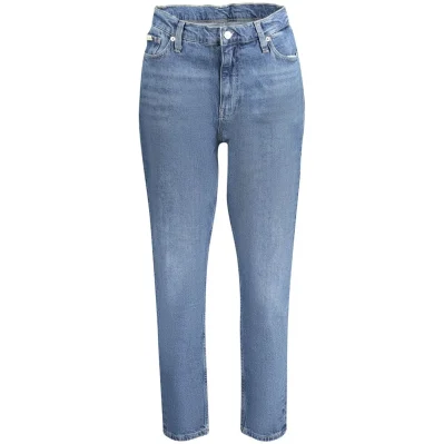 Blue Cotton Women Jeans