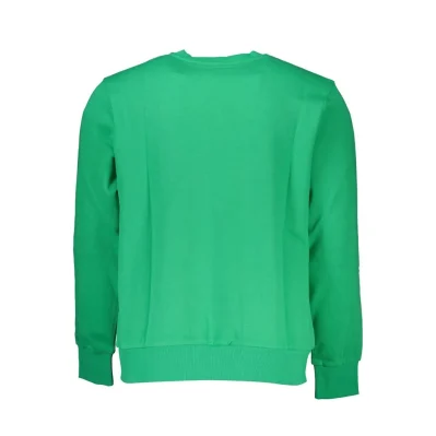 Green Cotton Men Sweater