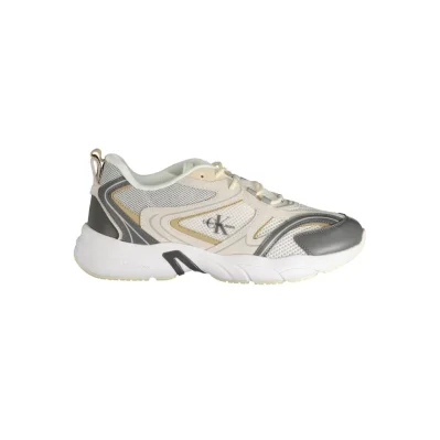 Beige Polyurethane Men Sneaker