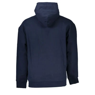 Blue Cotton Men Sweatshirt