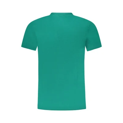 Green Cotton Men T-Shirt