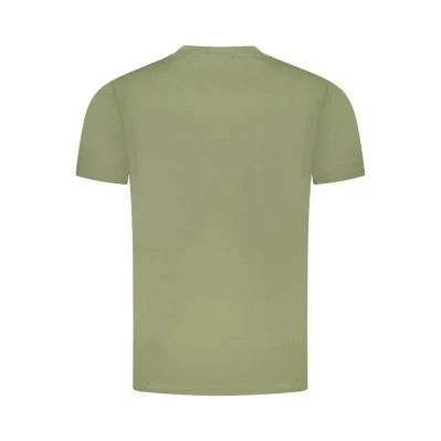 Green Cotton Men T-Shirt