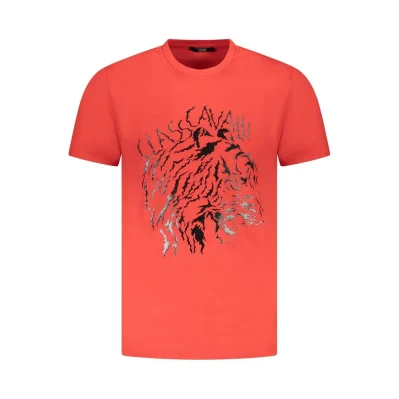 Red Cotton Men T-Shirt